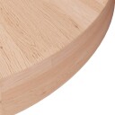  Rund bordplate Ø30x4 cm ubehandlet heltre eik 342907