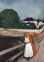 The Girls on the Bridge by Edvard Munch Plakat Plakat / 40x50cm