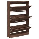  Skoskap brun eik 80x21x125,5 cm konstruert tre 8721012381667