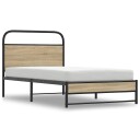  Sengeramme uten madrass røkt eik 107x203 cm konstruert tre