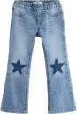 Lindex Freja Flared Leg Jeans - Blue - 116