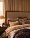 Checked Sengesett 220x220 + 50x60x2 cm Fudge / Beige / Fiken