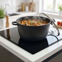 XXL non stick suppegryte med glasslokk – støpt aluminium