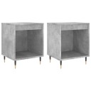  Nattbord 2 stk betonggrå 40x35x50 cm konstruert tre 8721012110922