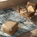 Flatvevd teppe   Bechar svart/multi Størrelse: 150 x 230 cm