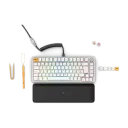 Glorious GMMK Pro 75 % Pre Built mekanisk tastatur   Glorious Fox linear hvit
