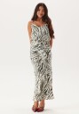 BUBBLEROOM Mermaid Shimmer Midaxi Skirt Zebra S