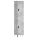 vidaXL Highboard betonggrå 34,5x34x180 cm konstruert tre 8720845495718