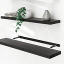 Vegghylle flytende 110 cm   svart