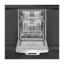 Smeg 50s Style Underbygd Oppvaskmaskin med 13 Kuverter og AutoOpen Tørking Hvit