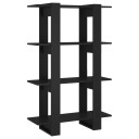 vidaXL Bokhylle/romdeler svart 80x30x123,5 cm