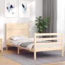 vidaXL Sengeramme med hodegavl 2FT6 liten enkel heltre 8720845997663