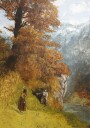 Autumn Landscape by Gustave Courbet Plakat Plakat / 21x30cm