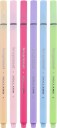 Bruynzeel Fineliners Pastel Colours 6stk