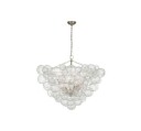 Talia 46" Chandelier Burnished Silver Leaf