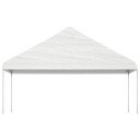 vidaXL Paviljong med tak hvit 6,69x5,88x3,75 m polyetylen