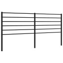 vidaXL Sengegavl i metall svart 180 cm
