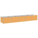 vidaXL Hevet Hagebed Naturlig 400 x 80 x 55 cm kaldvalset stål