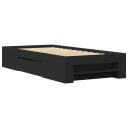  Sengeramme svart 75x190 cm konstruert tre 8721102855320