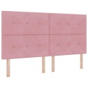 Sengegavl med knapper Tuftet Rosa 180 cm Fløyel
