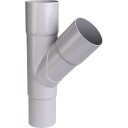 Plastmo grenrør Ø75x75mm 45° grå gray