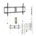 Gembird Fast Veggfeste for Flatpanel 70kg 43"-90" Svart Stål