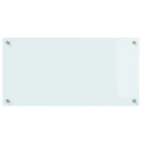  Kjøkkenbakplate Hvit 80 x 40 cm herdet glass