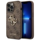 Guess Iphone 14 Pro Deksel Big Metal Logo Brun