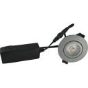 Nordtronic Low Profile ECO innfelt spotlight grå 4000K