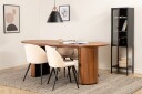 Venture Home Spisegruppe Cinaba 200 cm Oval inkl. 4 Vomeli Stoler Valnøttsbrun/Svart