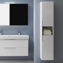 Laufen Base Høyskap med 2 dører 350x335 mm Høyrehengslet Hvit Matt