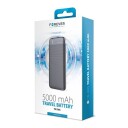 Forever Travel Battery PowerBank 5.000 mAh m. USB-A - Svart