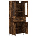  Highboard røkt eik 69,5x34x180 cm konstruert tre