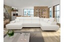 Reginia Sofa med Divan og Sjeselong 4 seter   Hvit