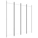 vidaXL Romdeler 4 paneler hvit 200x200 cm stoff