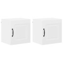  Kjøkkenskap med hylle 2 pcs Hvit 40 x 31 x 40 cm Konstruert tre