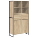  Serviesskap 2 pcs Sonoma 81 x 36 x 150.5 cm Konstruert tre