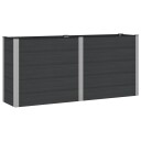 vidaXL Høybed Svart 200 x 50 x 91 cm WPC og Aluminium