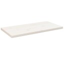  Bordplate hvit 80x40x2,5 cm heltre furu rektangulær