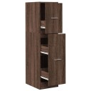  Apotekskap brun eik 30x41x118 cm konstruert tre 8721158399649
