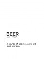 Funny Beer Definition Plakat / 40x50