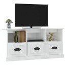 vidaXL TV-benk høyglans hvit 100x35x50 cm konstruert tre