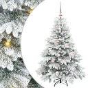  Kunstig juletre med 150 LED med stativ grønn 120 cm PE og PVC