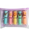 5 stk Pastellfarget Pokemon Highlightere
