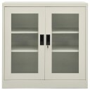vidaXL Kontorskap 90x40x90 cm stål lysegrå