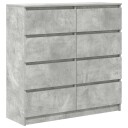  Skjenk betonggrå 100x35x99 cm konstruert tre