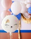 Katt med Sløyfe Folieballong 35 cm