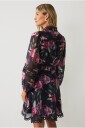 Ellos Collection   Kjole med blondeinnfelling   Svart