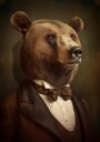 Distinguished Bear Gentleman Plakat / 100x150