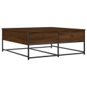  Salongbord brun eik 100x99x40 cm konstruert tre 8721012124592
